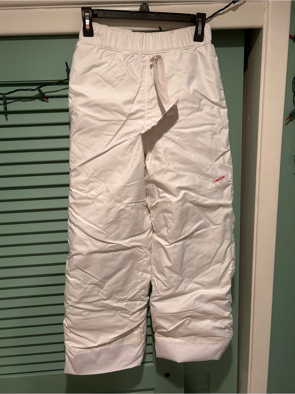Decathlon Kids White Insulated Snow Pants